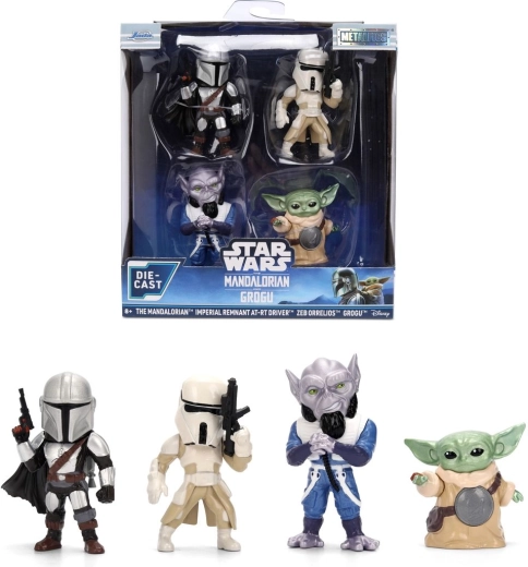Jada Star Wars kovové figurky The Mandalorian - 4 ks