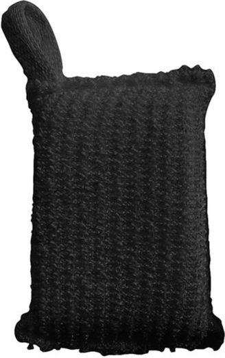 Masážní žínka do koupele a sauny Toro, černá