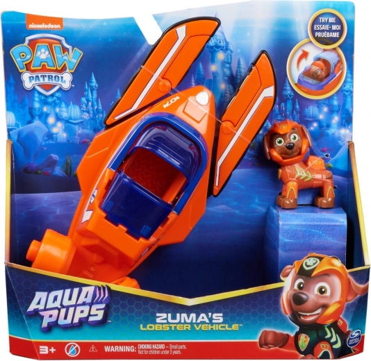 Psi patrol aqua pups – podmořské vozidlo Zuma s figurkou