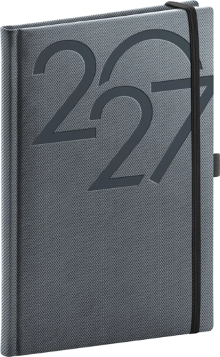 Notique týdenní diář Ajax 2027 černý 15 × 21 cm