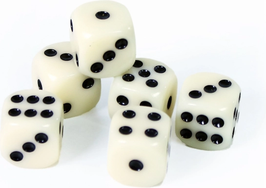 Sada hracích kostek - 6 ks