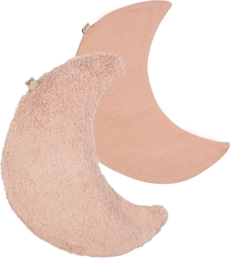 Timboo relaxační hřejivý polštářek ve tvaru měsíce moon misty rose