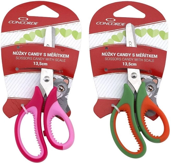 Nůžky CONCORDE Candy 13,5 cm s měřítkem