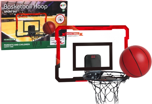 Dětský basketbalový set s tabulí, košem a počítadlem skóre