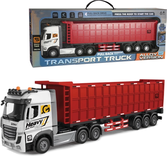 Kovový kamion 1:24 s návěsem a sypací funkcí