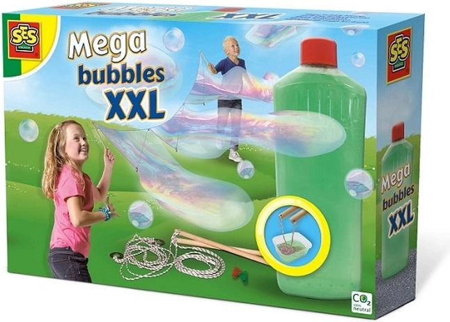 SES mega bubliny XXL – sada na obří mýdlové bubliny
