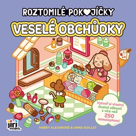Samolepková knížka Roztomilé pokojíčky Veselé obchůdky