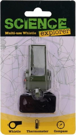 Multifunkční píšťalka s teploměrem a kompasem
