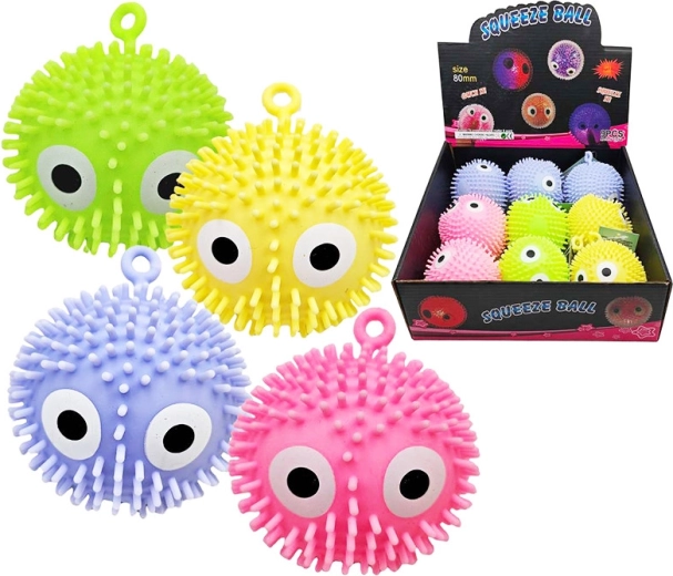 Stlačovací antistresový míček s očky