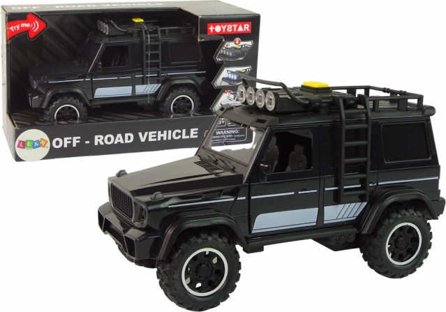 Terénní auto 1:14 s třecím pohonem – černé
