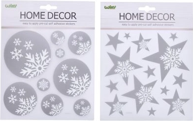 Dekorace na zeď nebo okno – Vánoční motivy 22,9x18,5 cm