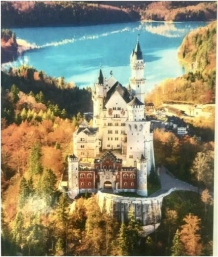 Norimpex Malování podle čísel Zámek v Alpách na podzim 40 × 50 cm
