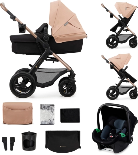 Kinderkraft kombinovaný kočárek Moov 2 Air 3v1 moonlight grey