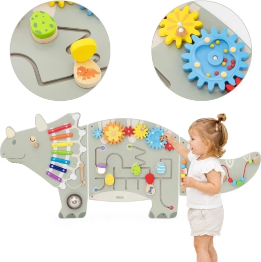 VIGA nástěnný aktivní panel triceratops 18m+