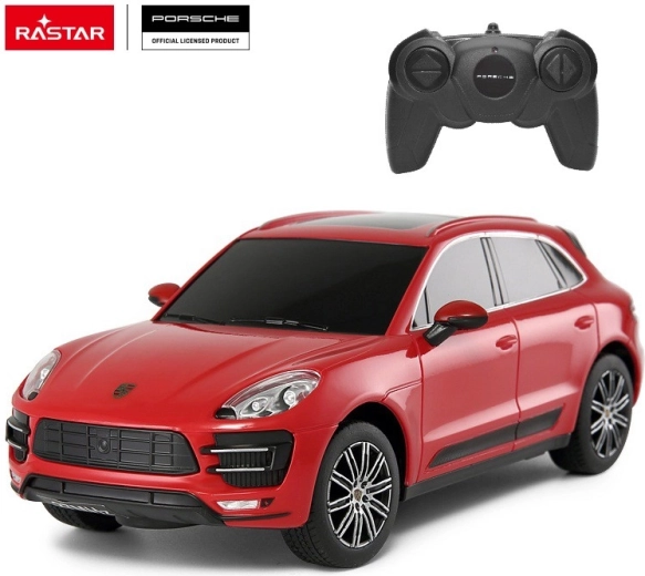 Rastar Porsche Macan Turbo RC auto na dálkové ovládání 1:24 červené
