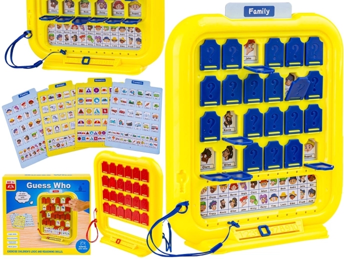 Hra hádej kdo – paměťová a vzdělávací tabule guess who