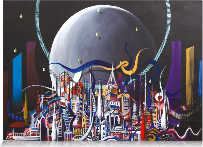 Puzzle Měsíční město 1000 dílků