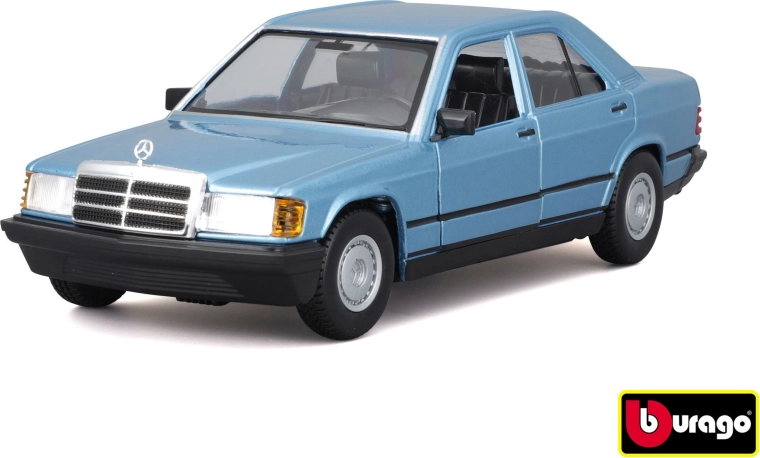 Kovový model MERCEDES‑BENZ 190 E 1987 1:24 Diamond Blue od BBURAGO
