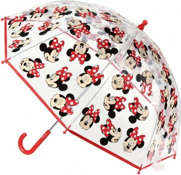 Dětský manuální průsvitný deštník Minnie Mouse Disney