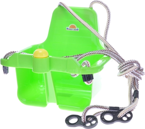 Dětská houpačka s klaksonem, zelená (18+ měsíců)