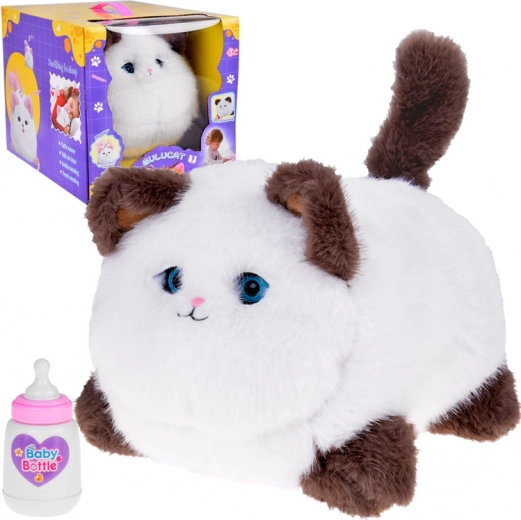 Interaktivní kočička Puszek - mňouká, vrní a hýbe očky