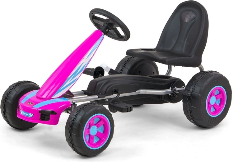 Dětská šlapací motokára MILLY MALLY Viper růžová