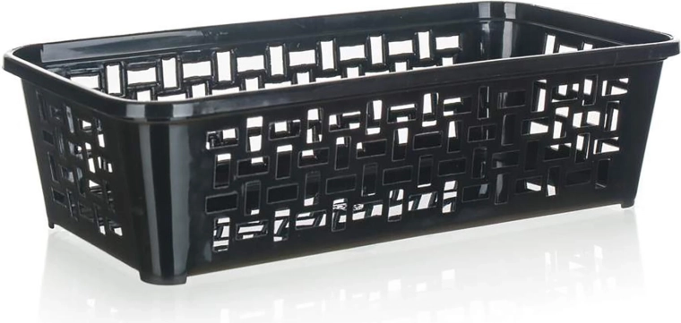 Plastový organizační košík 19 × 9,7 × 5 cm, mix barev