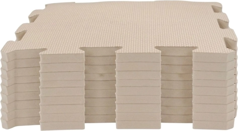 NIDO NIDO pěnová hrací podložka puzzle sandstone (9 dílů)