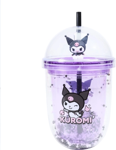 Kuromi boba tumbler s brčkem