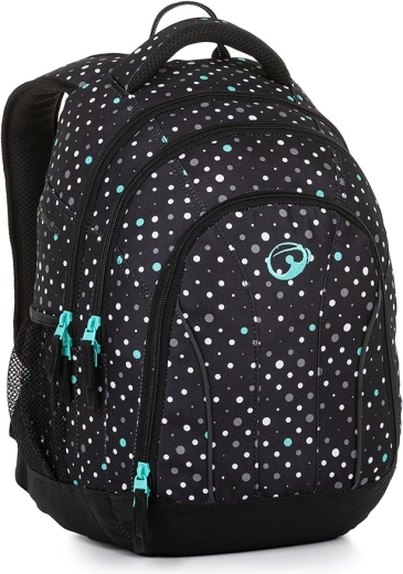 Bagmaster studentský batoh SUPERNOVA 23 A černo tyrkysový