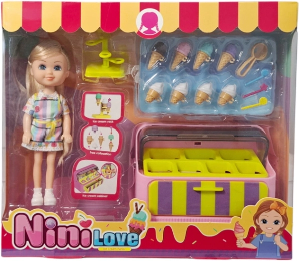 Lalka s cukrárnou na zmrzlinu