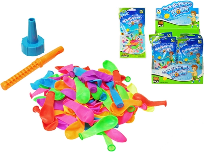 Vodní bomby – sada 100 balónků s nástavcem na plnění