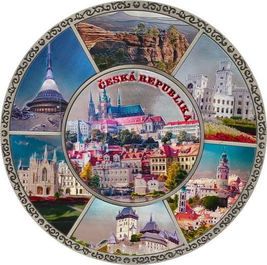 Dekorační talíř Česká republika Sparkys