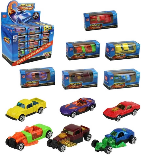 Závodní kovové autíčko Speed King 6 cm - 1 kus