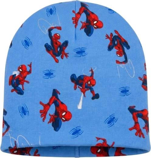 Bavlněná přechodová čepice Marvel Spider-Man modrá