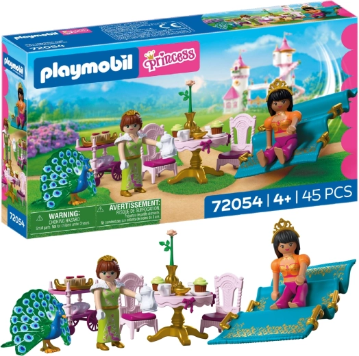 Playmobil Princezny – návštěva z daleka s létajícím kobercem a čajovým dýchánkem