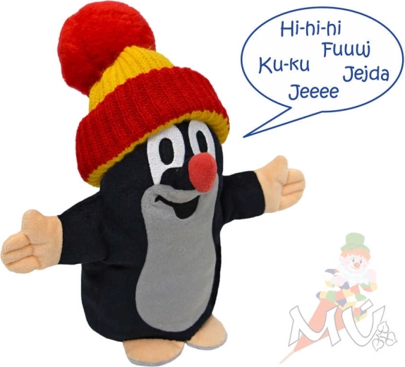 Mluvící plyšový maňásek Krtek se zvukem, 25 cm