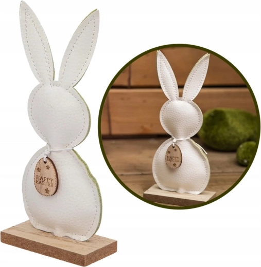 Dekorativní figurka zajíce se závěskou 18 cm