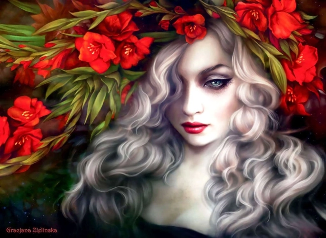 Anatolian puzzle Žena v květech 1000 dílků