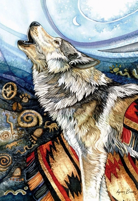 Puzzle Vyjící vlk 260 dílků