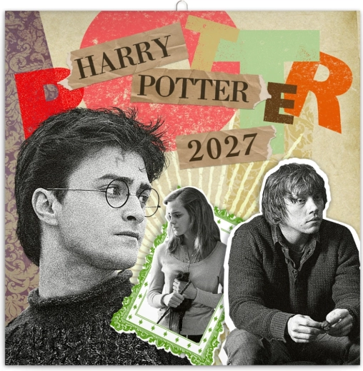 Poznámkový kalendář Harry Potter 2027, 30 × 30 cm