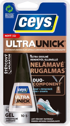 Vteřinové lepidlo ULTRAUNICK gel se štětečkem 5 g
