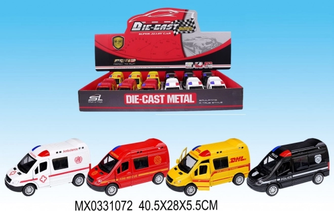 Auto záchranné složky s natahovacím pohonem