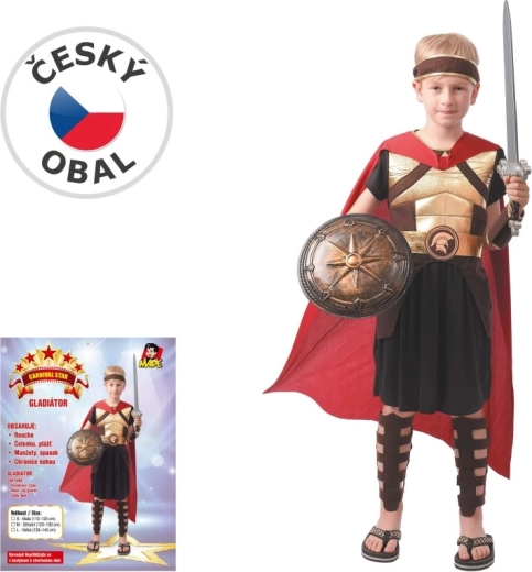 Dětský karnevalový kostým gladiátora 110–120 cm
