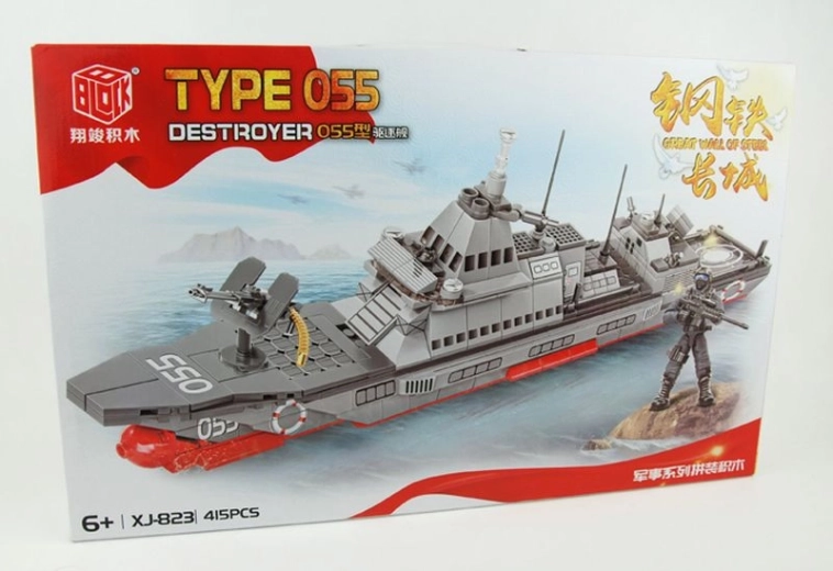 Stavebnice moderního torpédoborce z 415+ dílů