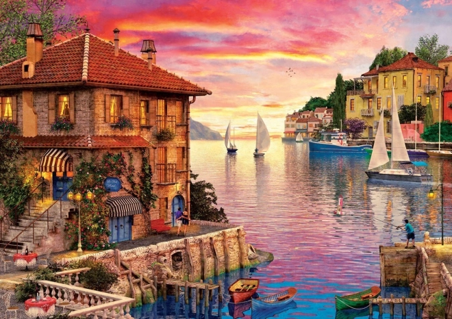 Puzzle art puzzle středomořský přístav 1500 dílků