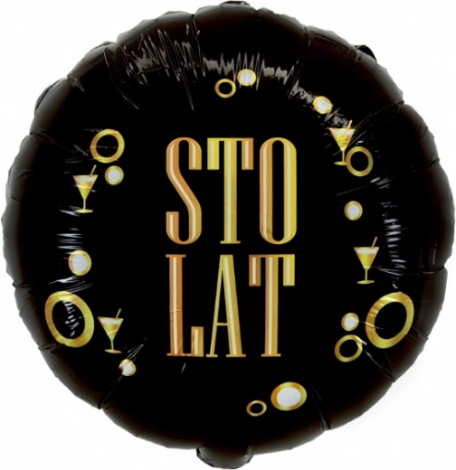 Fóliový balónek „Sto lat“ 18″