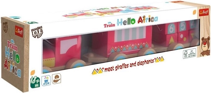 Trefl dřevěný vláček Afrika