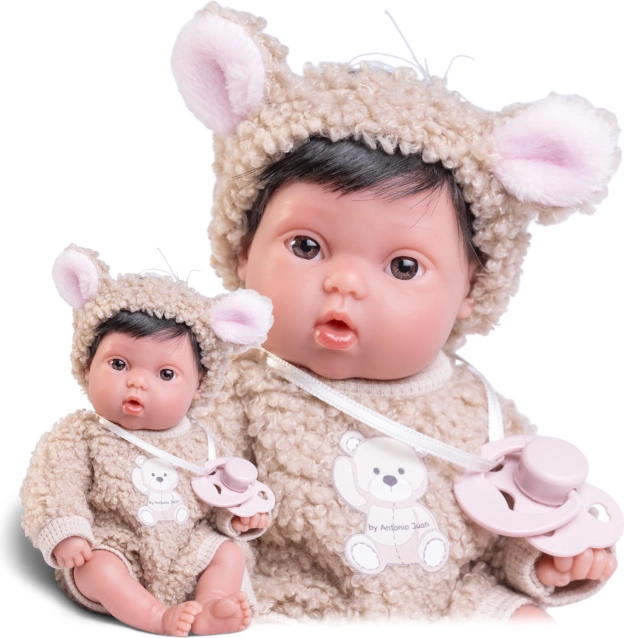 Picolín miminko medvídek - realistická panenka 21 cm