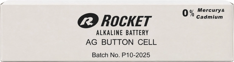 Alkalické knoflíkové baterie Rocket AG10 (LR54) 1,5 V - balení 200 ks